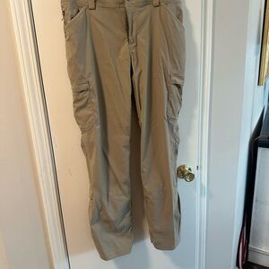 Duluth Trading Co Tan Dry on the Fly Pants with Flare